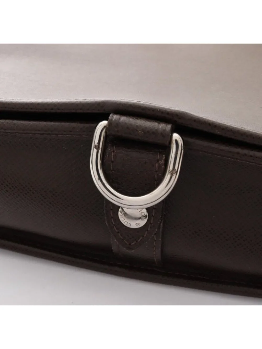 Louis Vuitton Shoulder Bag Taiga Grizzly Leather